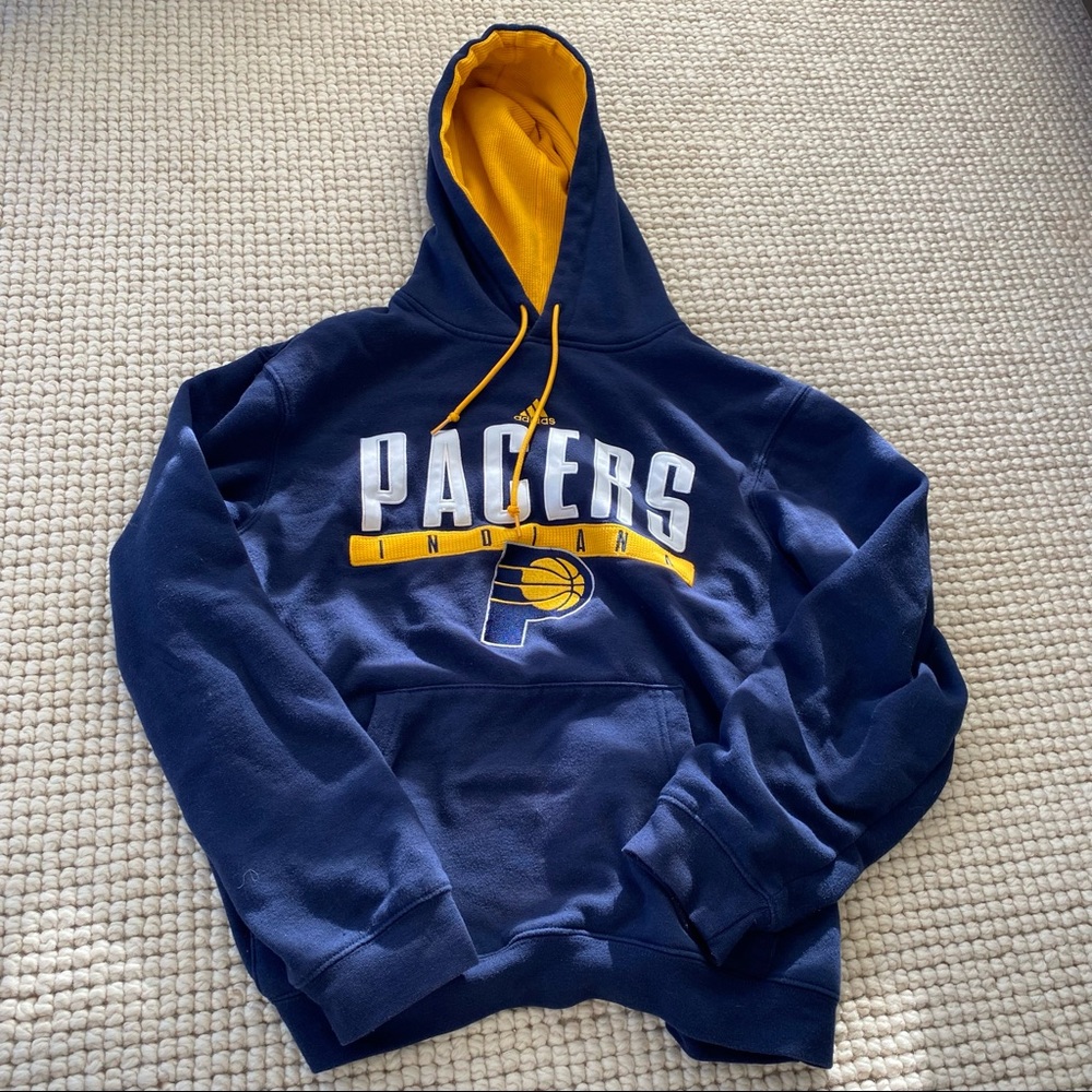 Adidas Indiana Pacers Blue and Gold Sweatshirt - Picture 5 of 10